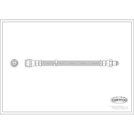 Corteco Brake Hose, 19025825 19025825